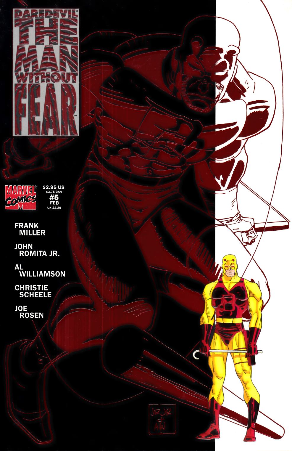 Daredevil the Man Without Fear #5 Near Mint (9.4) [Marvel Comic] THUMBNAIL