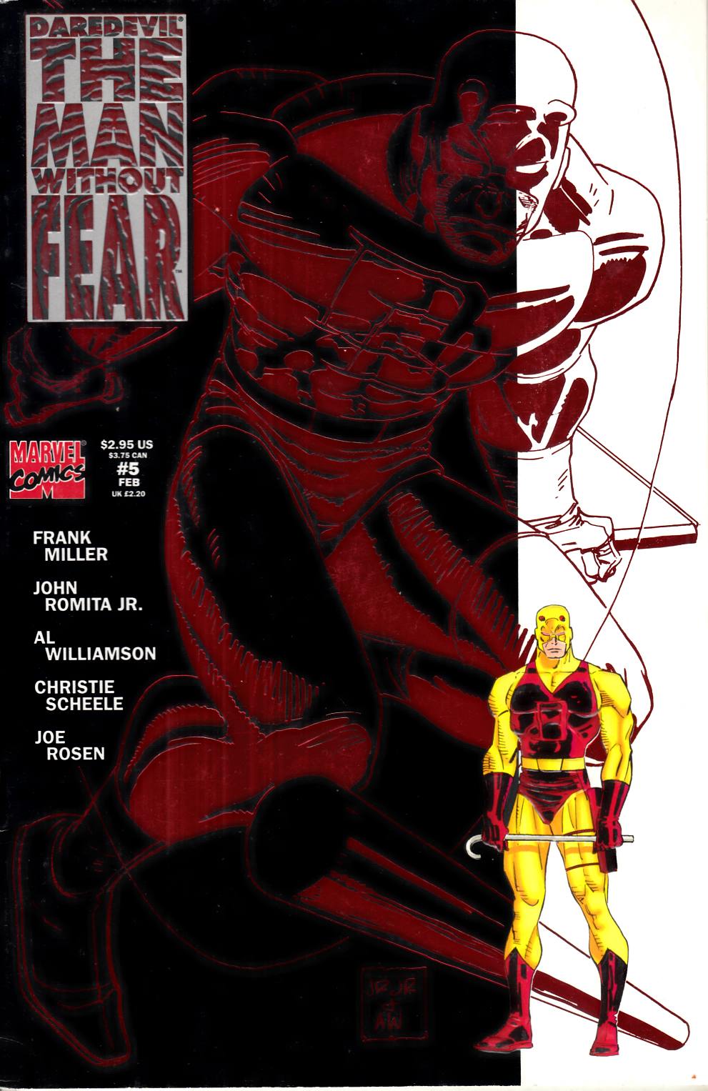 Daredevil the Man Without Fear #5 Fine (6.0) [Marvel Comic] THUMBNAIL