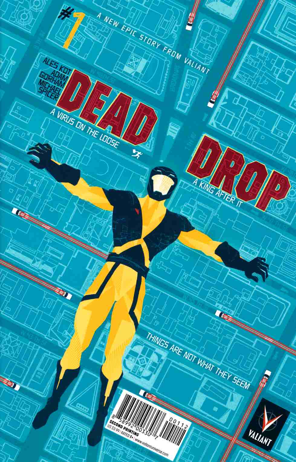 Dead Drop #1 Second Printing [Valiant Comic] THUMBNAIL