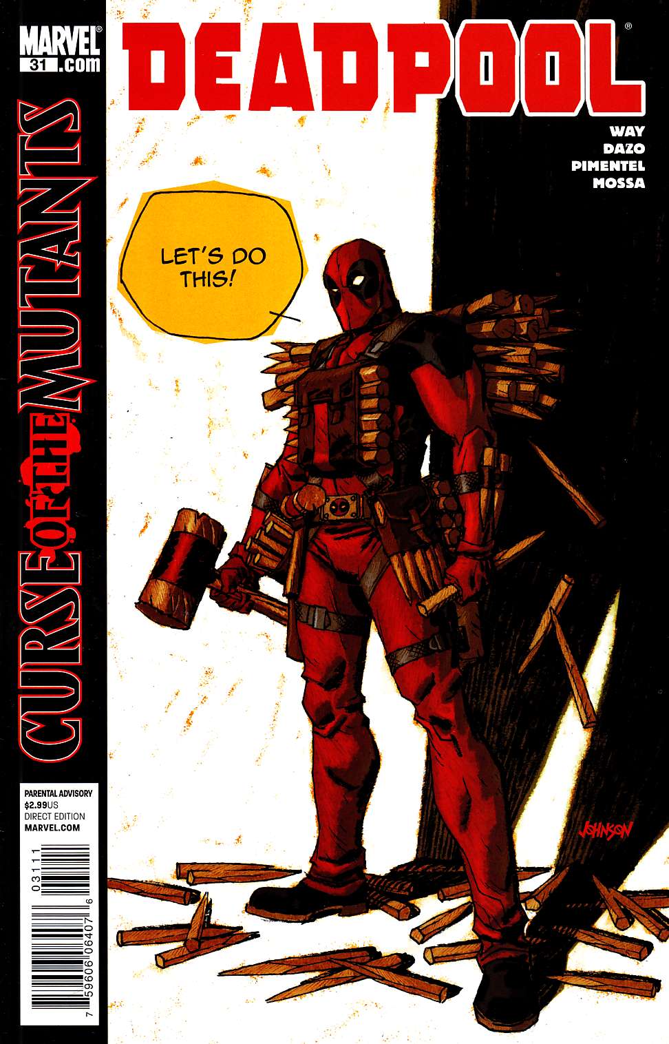 Deadpool #31 Near Mint Minus (9.2) [Marvel Comic] LARGE