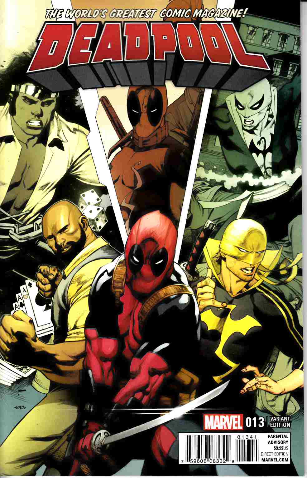 Deadpool #13 Stevens Power Man and Iron Fist Variant Cover [Marvel Comic] LARGE