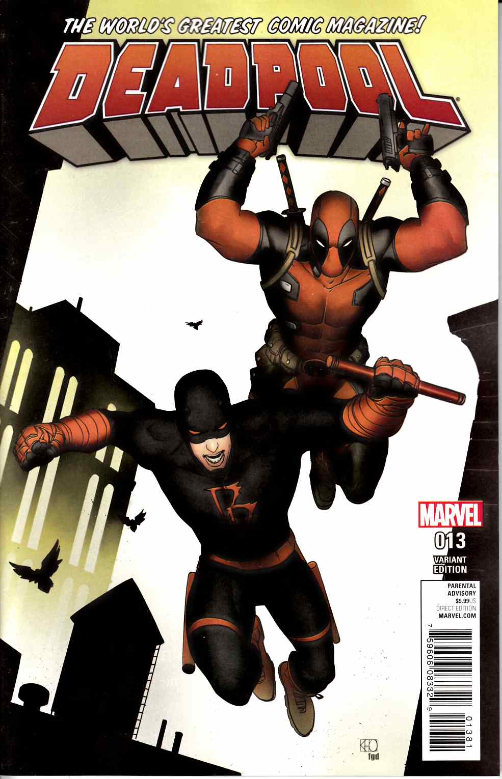 Deadpool #13 Pham Daredevil Variant Cover [Marvel Comic] THUMBNAIL