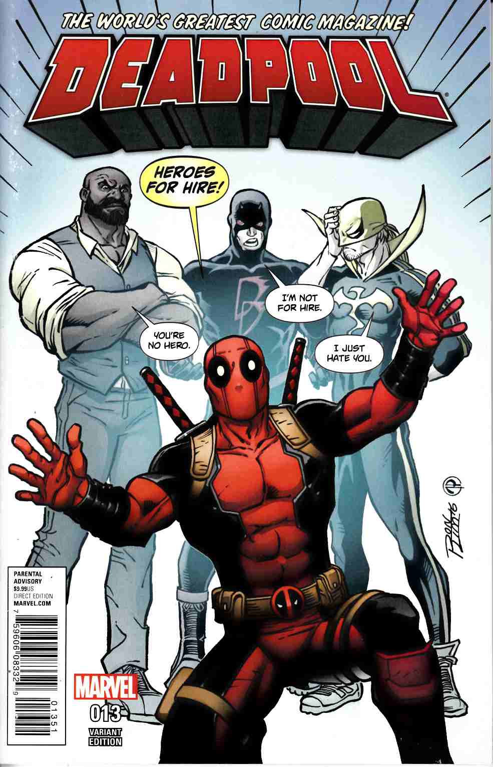 Deadpool #13 Lim Variant Cover [Marvel Comic] LARGE