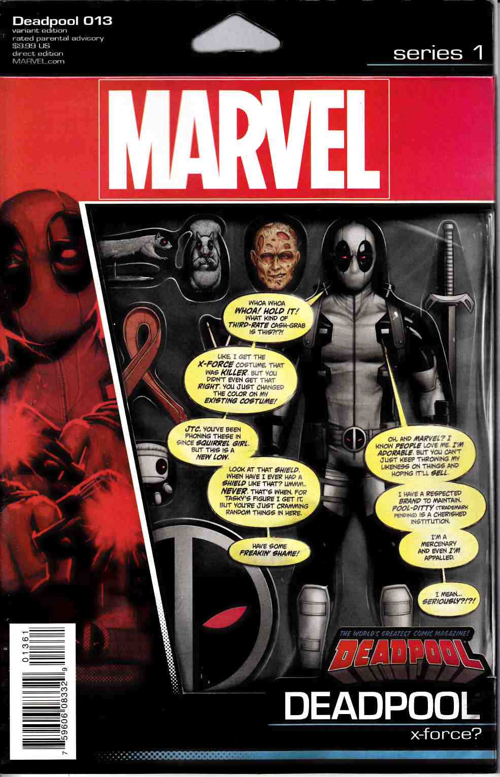 Deadpool #13 Christopher Action Figure Variant Cover [Marvel Comic] THUMBNAIL