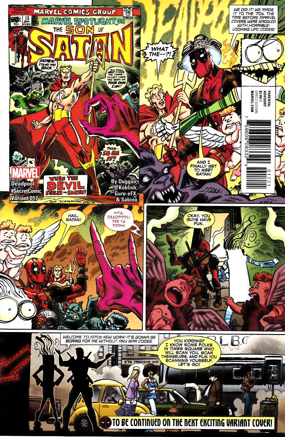 Deadpool #17 Koblish Secret Comic Variant Cover [Marvel Comic] THUMBNAIL