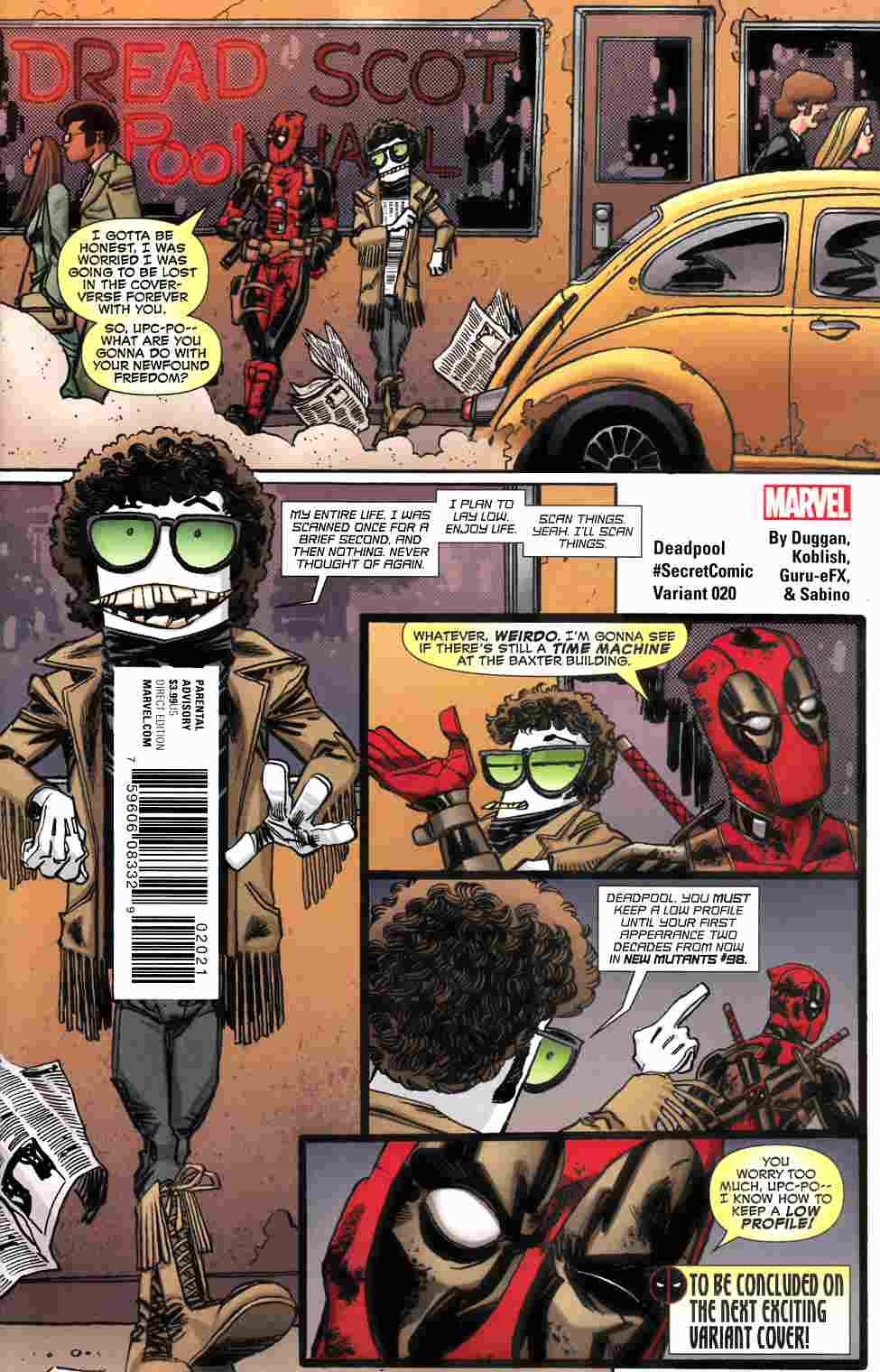 Deadpool #20 Koblish Variant Cover [Marvel Comic] THUMBNAIL