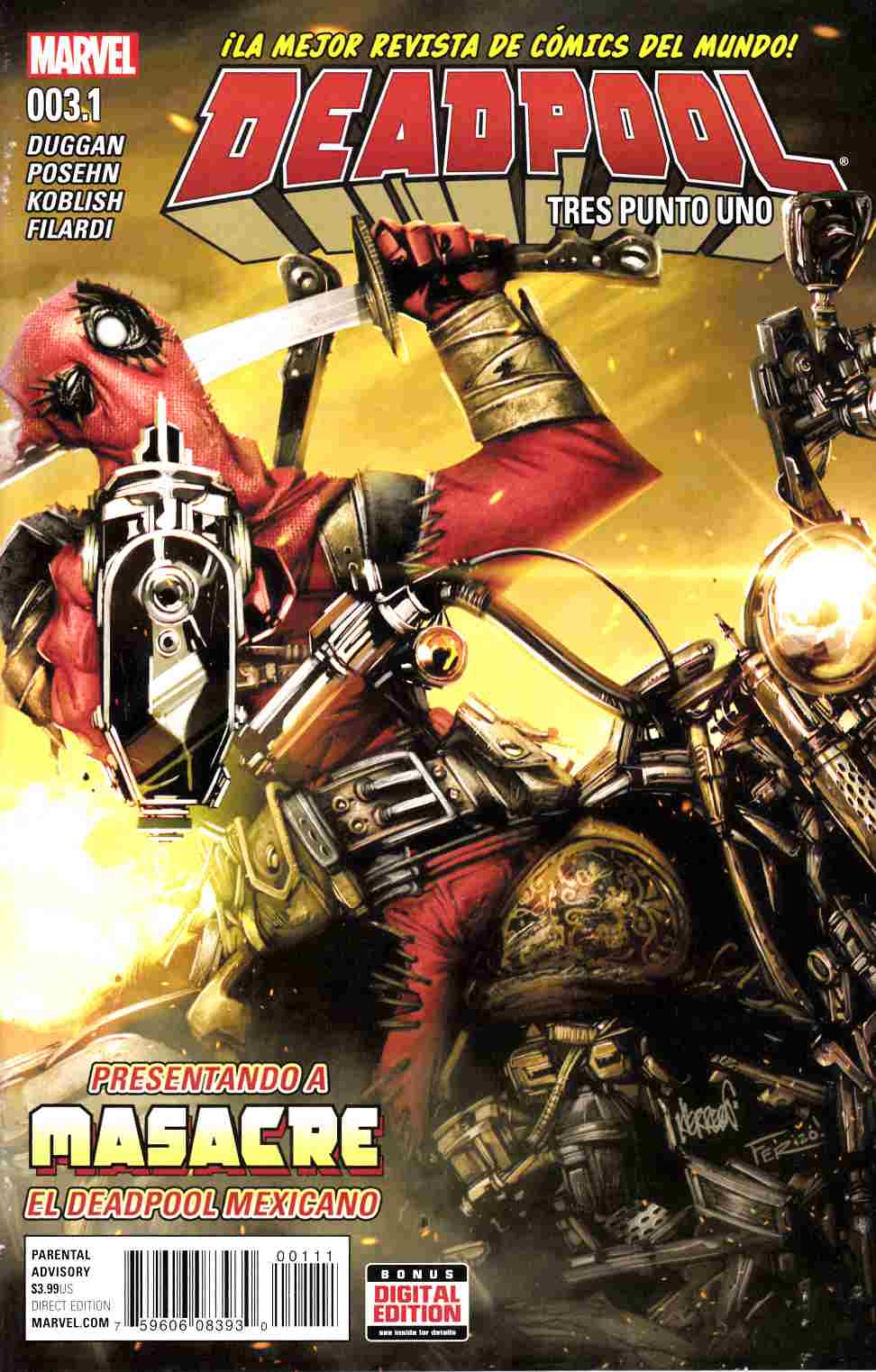 Deadpool #3.1 Tres Punto Uno [Marvel Comic] LARGE