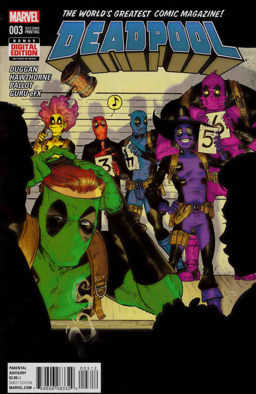 Deadpool #3 Second Printing Very Fine (8.0) [Marvel Comic] THUMBNAIL