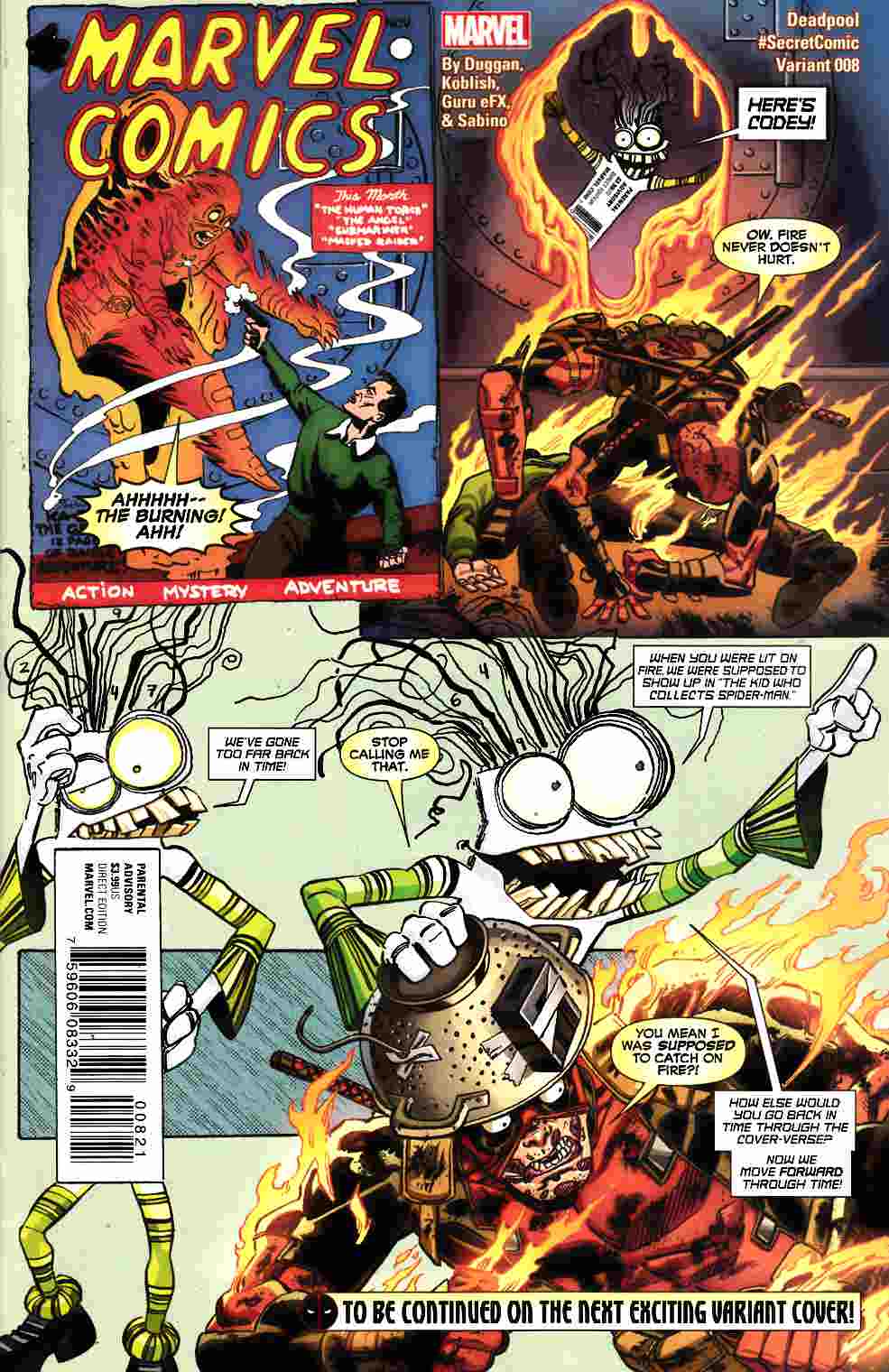 Deadpool #8 Koblish Secret Comic Variant Cover [Marvel Comic] LARGE