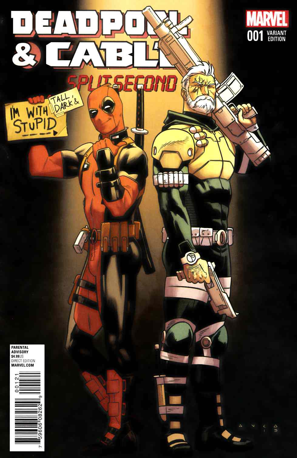 Deadpool and Cable Split Second #1 Anka Variant Cover Near Mint (9.4) [Marvel Comic] LARGE