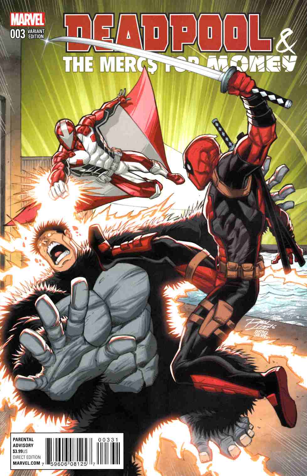 Deadpool Mercs For Money #3 Lim Variant Cover [Marvel Comic] THUMBNAIL