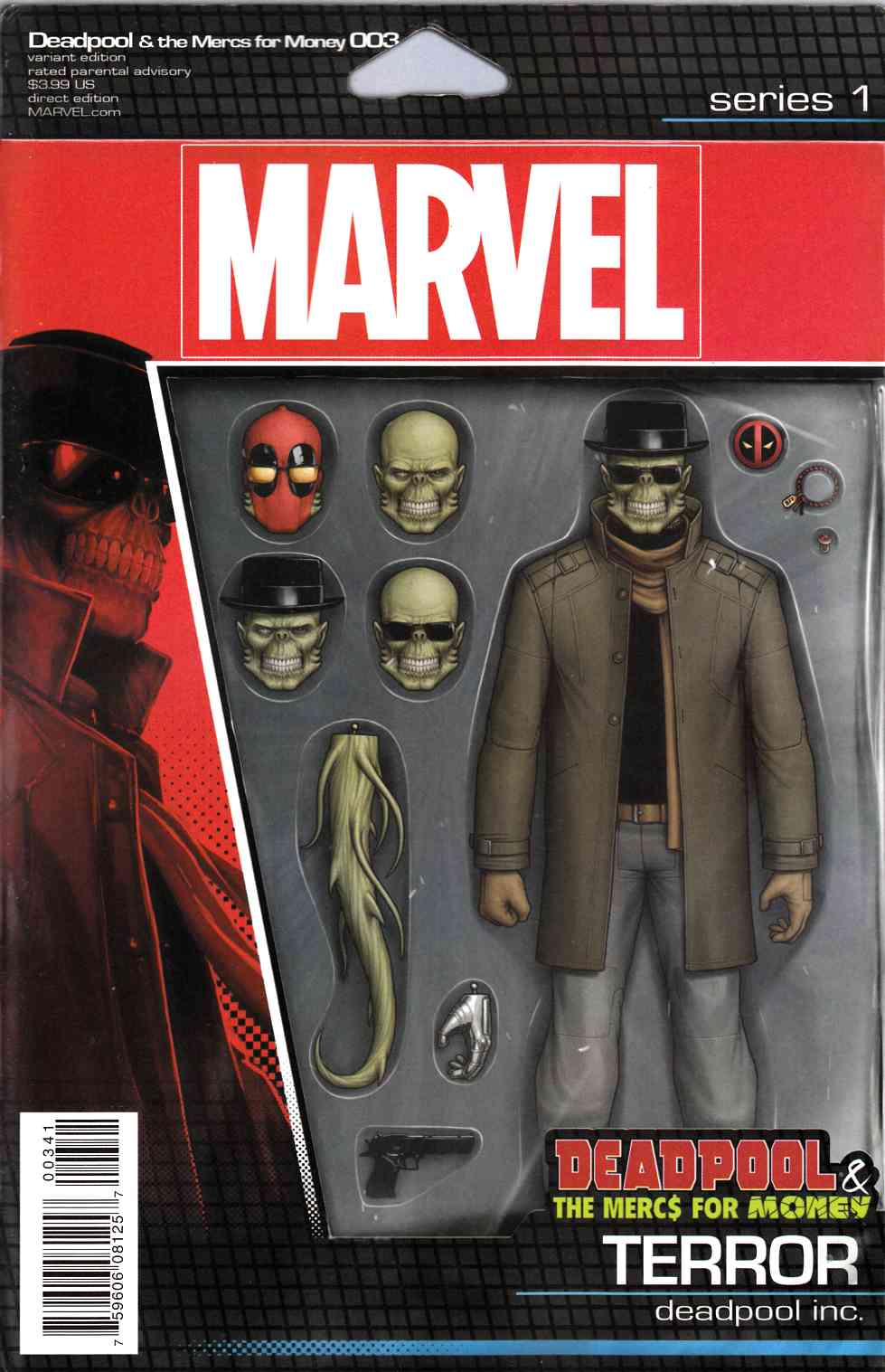 Deadpool Mercs For Money #3 Action Figure Variant Cover [Marvel Comic] THUMBNAIL