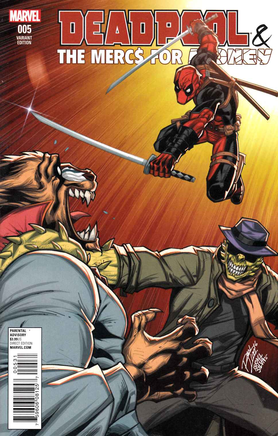 Deadpool Mercs For Money #5 Lim Variant Cover [Marvel Comic] THUMBNAIL