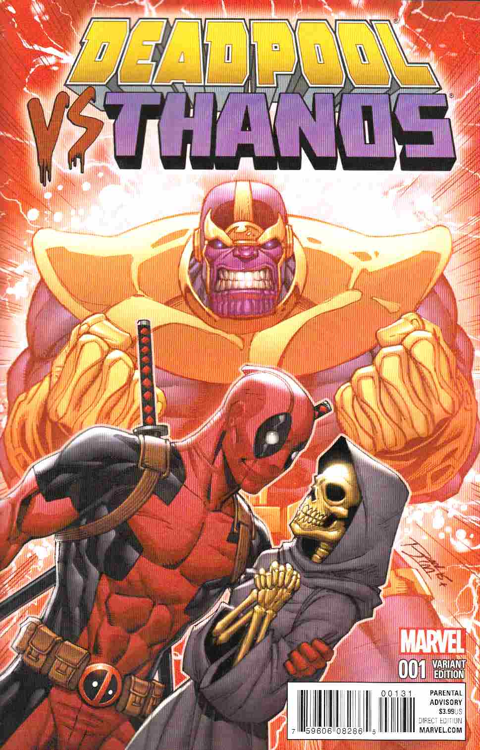 Deadpool Vs Thanos 1 Lim Variant Cover Marvel Comic