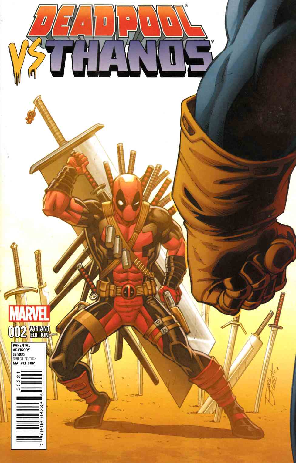 Deadpool Vs Thanos 2 Lim Variant Cover Marvel Comic