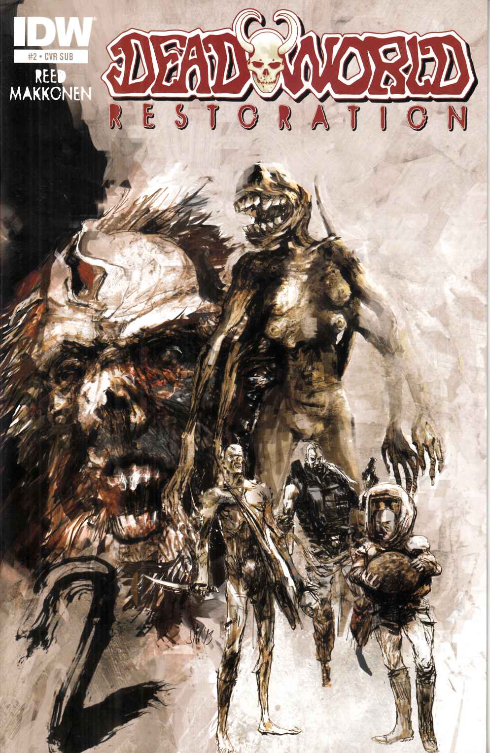 Deadworld Restoration #2 Sub Cover Near Mint (9.4) [IDW Comic] LARGE