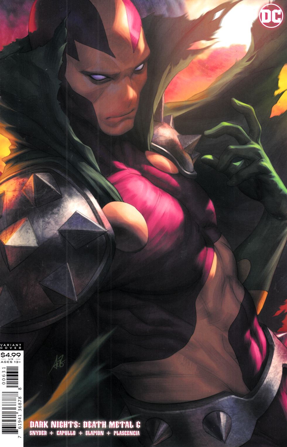 Dark Nights Death Metal #6 Lau Variant Cover Near Mint (9.4) [DC Comic] LARGE