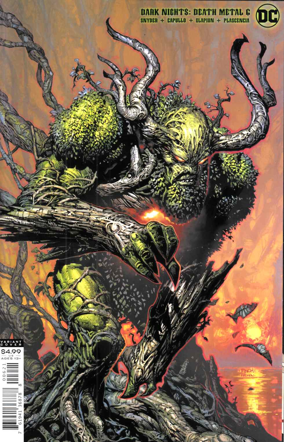 Dark Nights Death Metal #6 Finch Variant Cover Near Mint (9.4) [DC Comic] LARGE