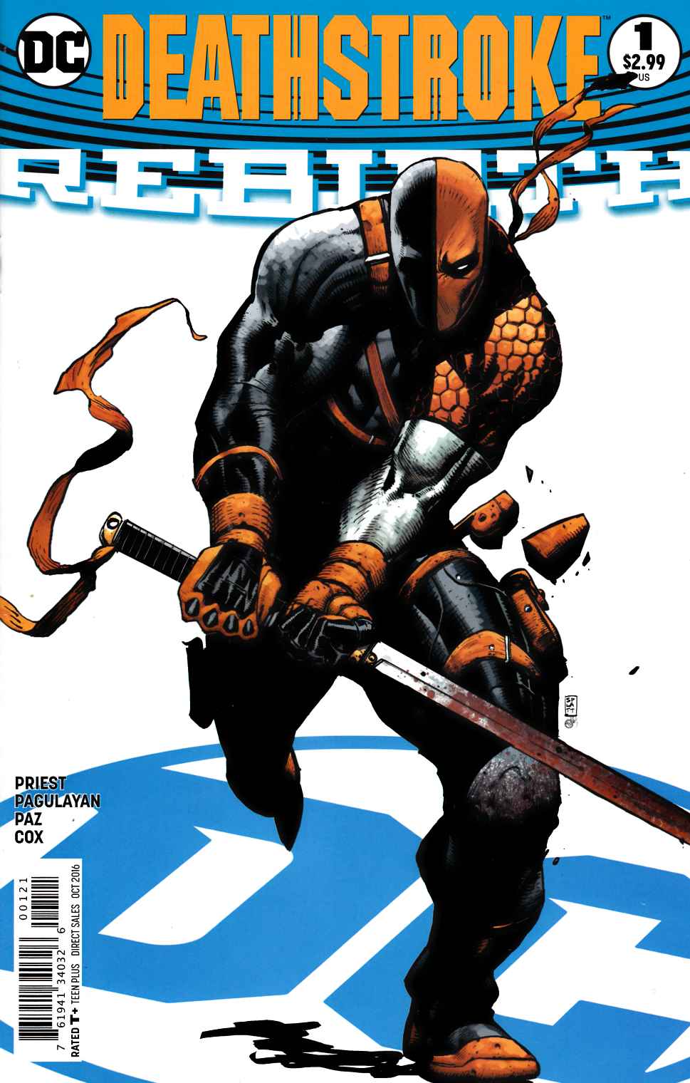 Deathstroke Rebirth #1 Platt Variant Cover [DC Comic] LARGE