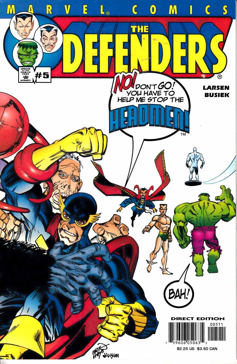 Defenders #5 Very Fine (8.0) [Marvel Comic] THUMBNAIL