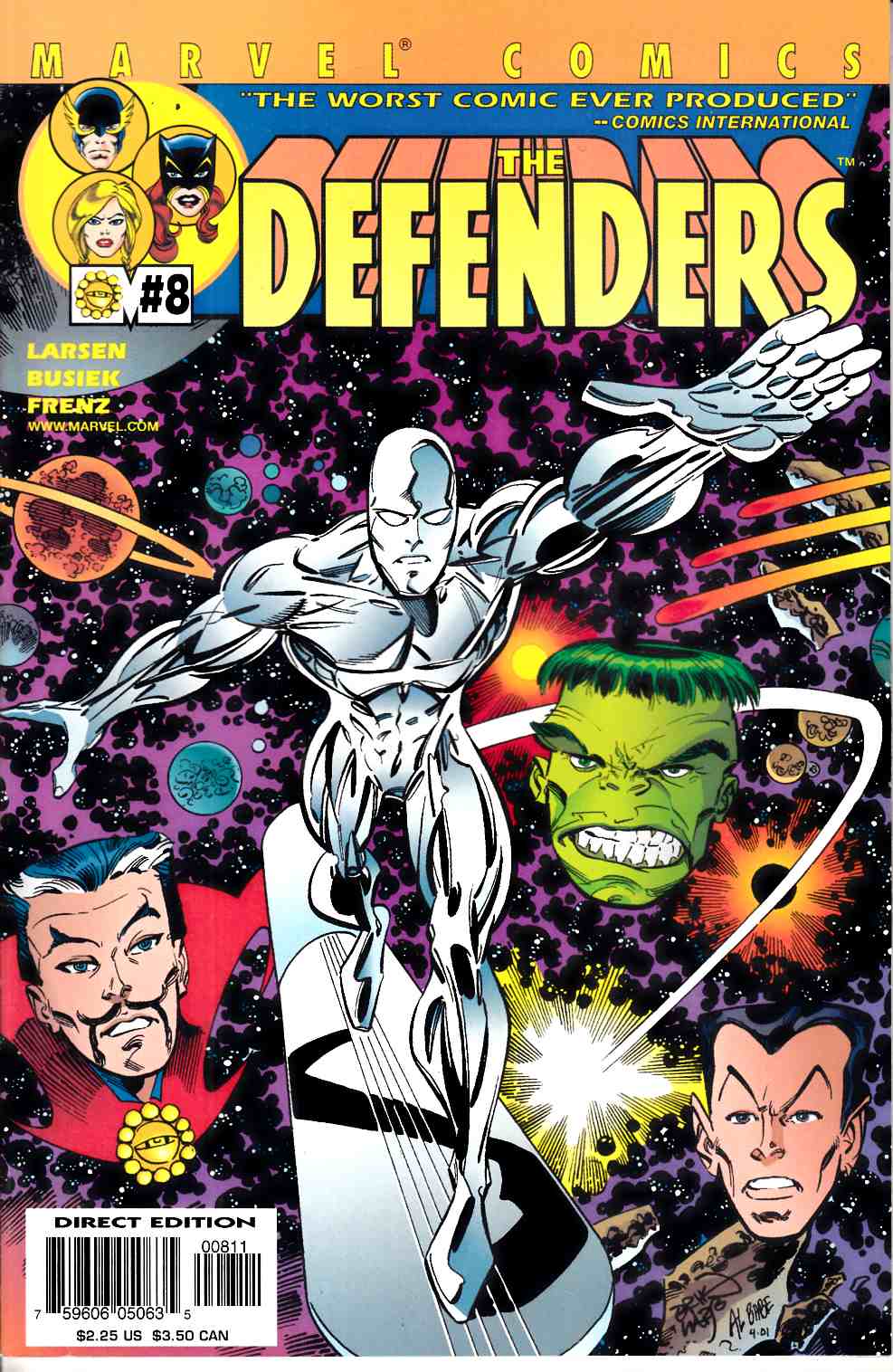 Defenders #8 Very Fine (8.0) [Marvel Comic] THUMBNAIL
