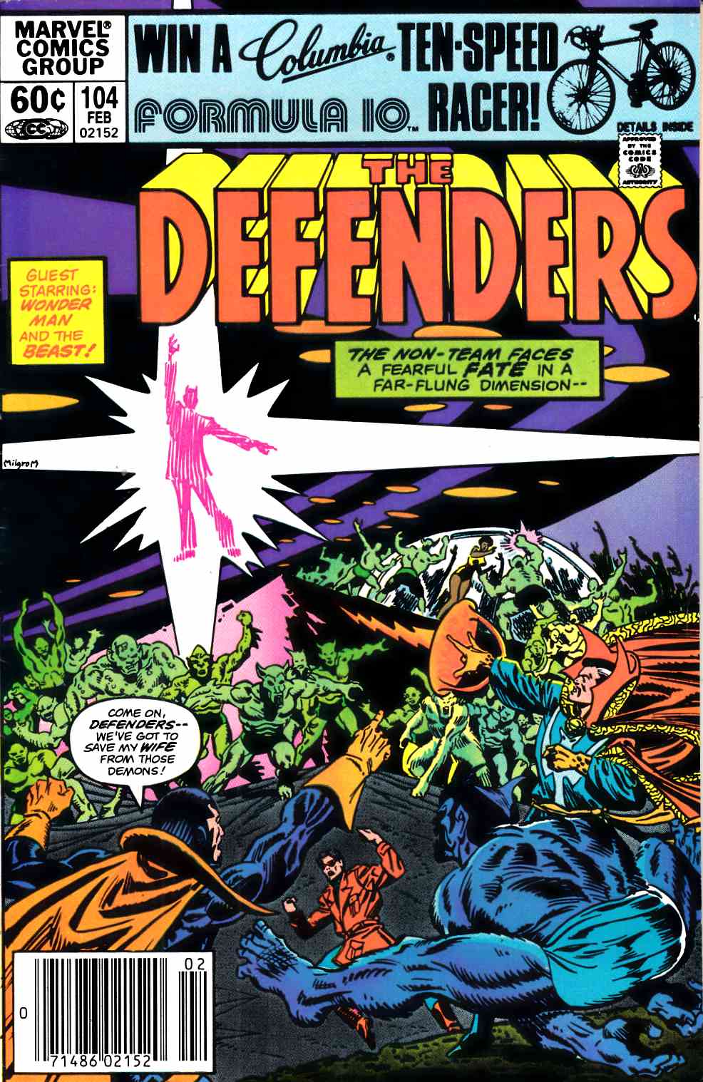 Defenders #104 Newsstand Edition Very Fine (8.0) [Marvel Comic] THUMBNAIL