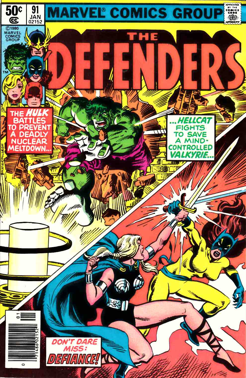 Defenders #91 Newsstand Edition Very Fine Minus (7.5) [Marvel Comic] THUMBNAIL