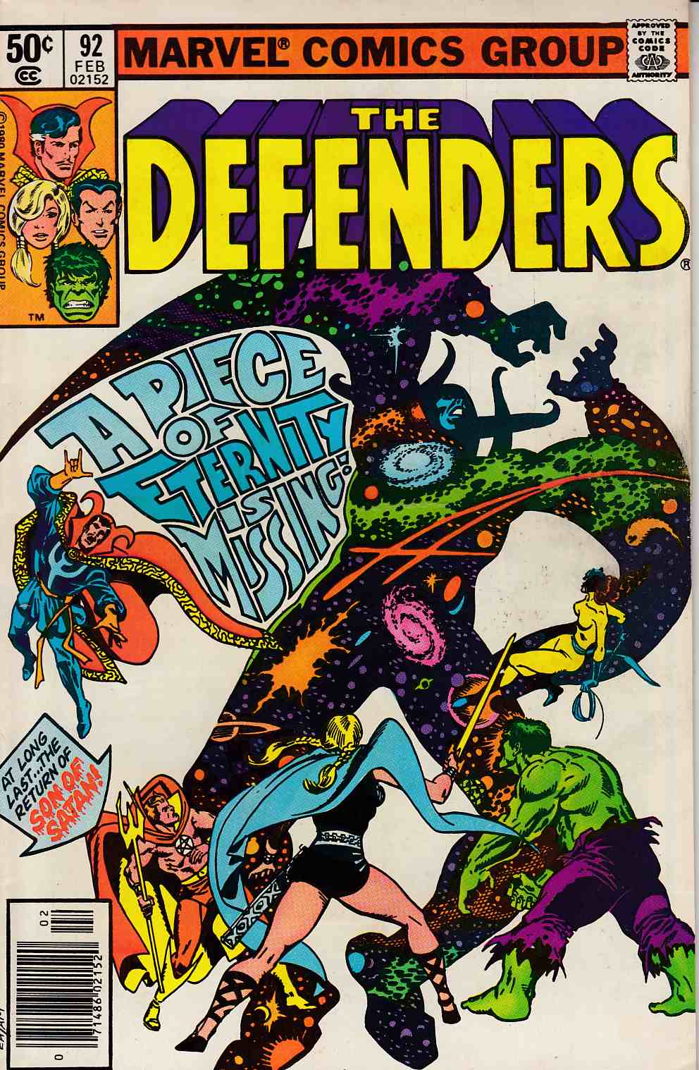 Defenders #92 Newsstand Edition Fine (6.0) [Marvel Comic] THUMBNAIL