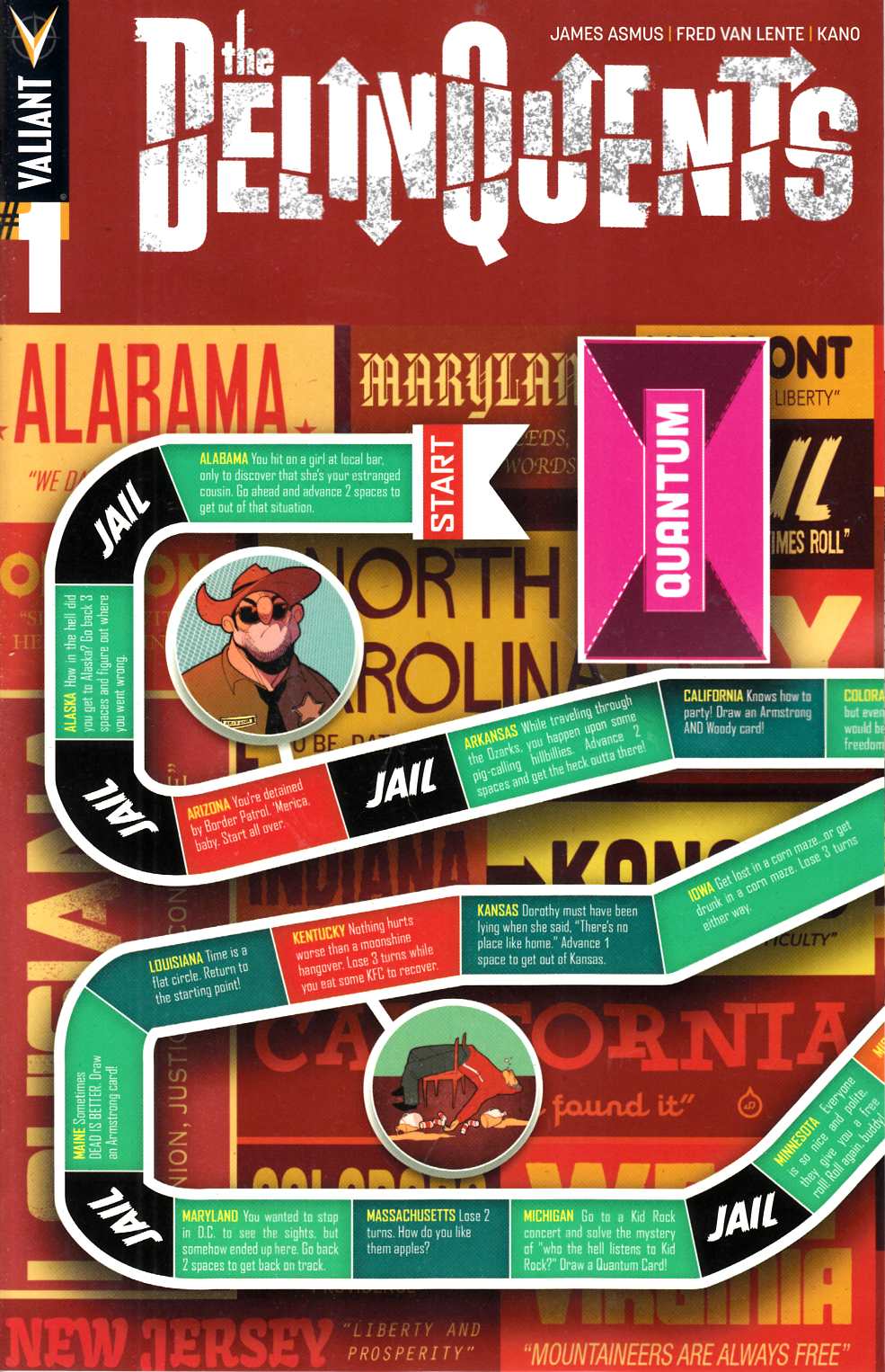 Delinquents #1 Board Game Cover [Comic] THUMBNAIL