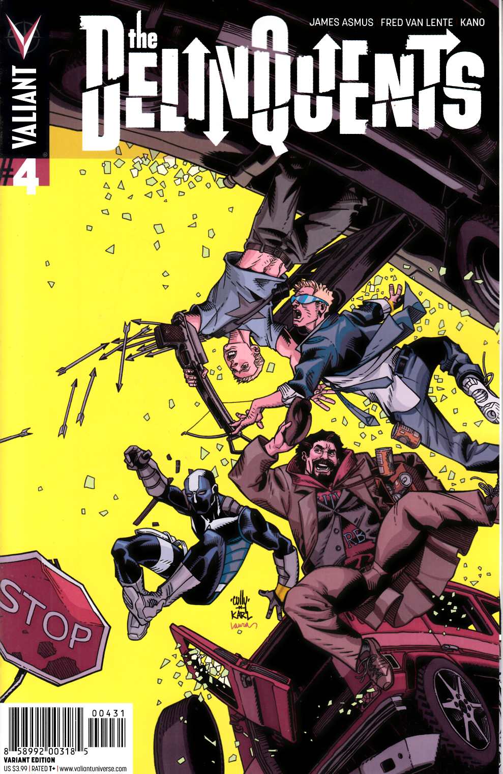 Delinquents #4 Cover C- Hamner Incentive [Valiant Comic] LARGE