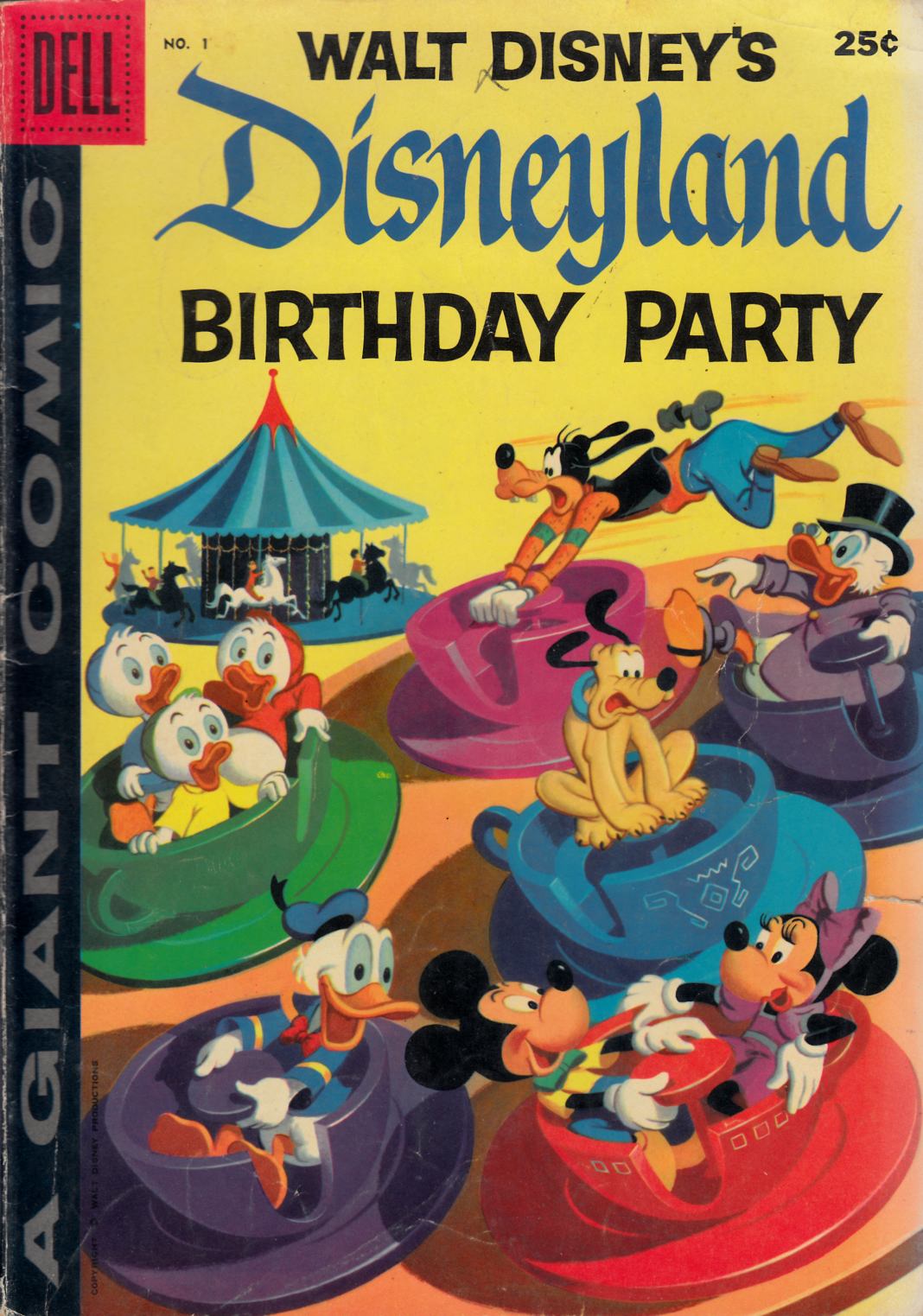 Dell Giant Disneyland Birthday Party #1 Very Good (4.0) [Dell Comic] THUMBNAIL