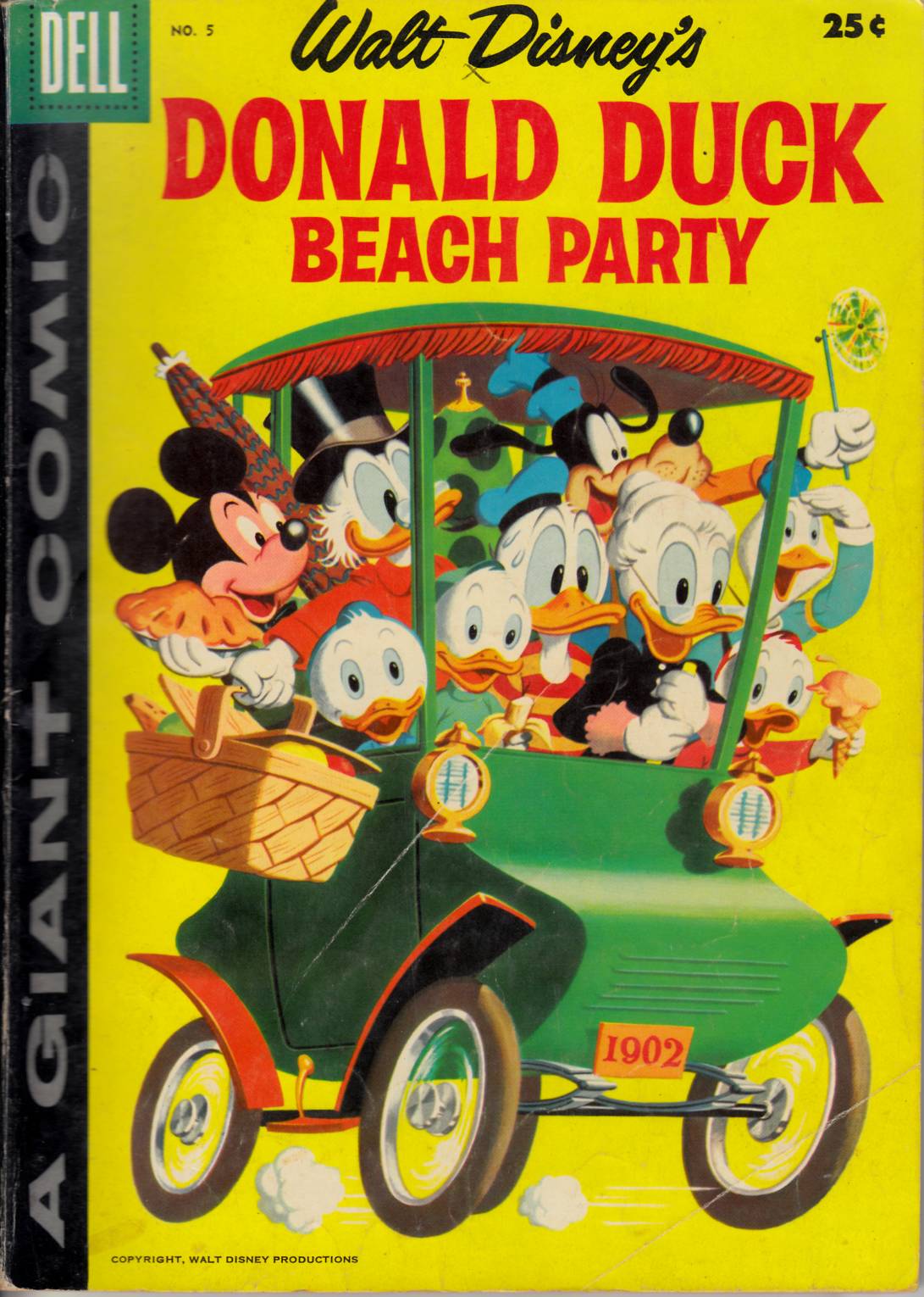 Dell Giant Donald Duck Beach Party #5 Good (2.0) [Dell Comic] LARGE