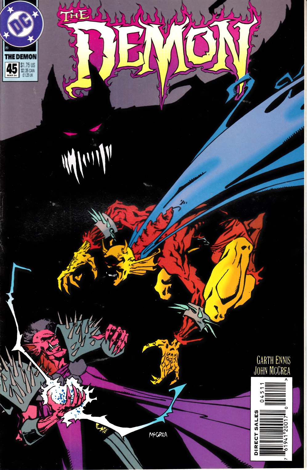 Demon #45 Near Mint (9.4) [DC Comic] LARGE