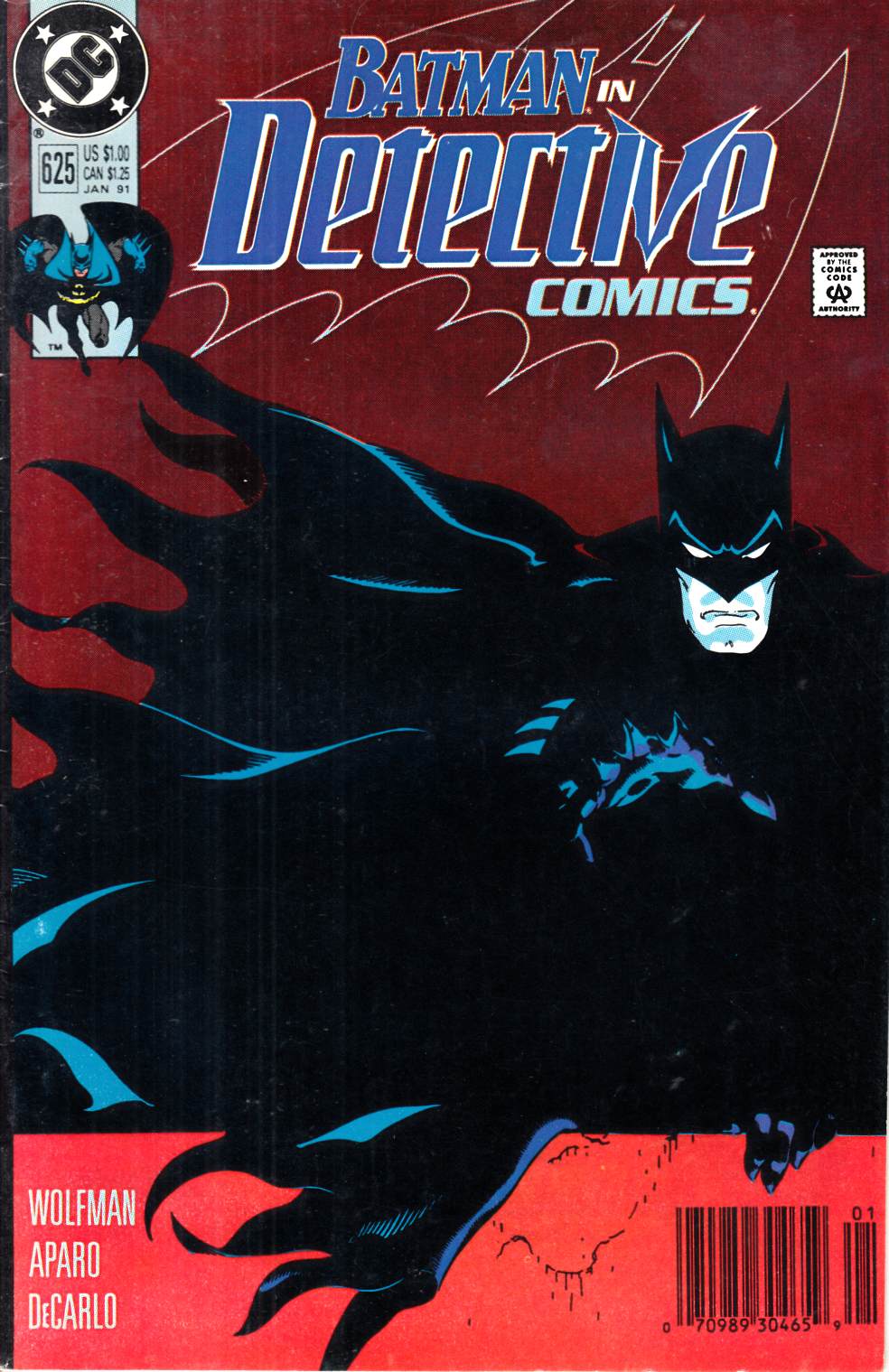 Detective Comics #625 Newsstand Edition Very Good (4.0) [DC Comic] LARGE