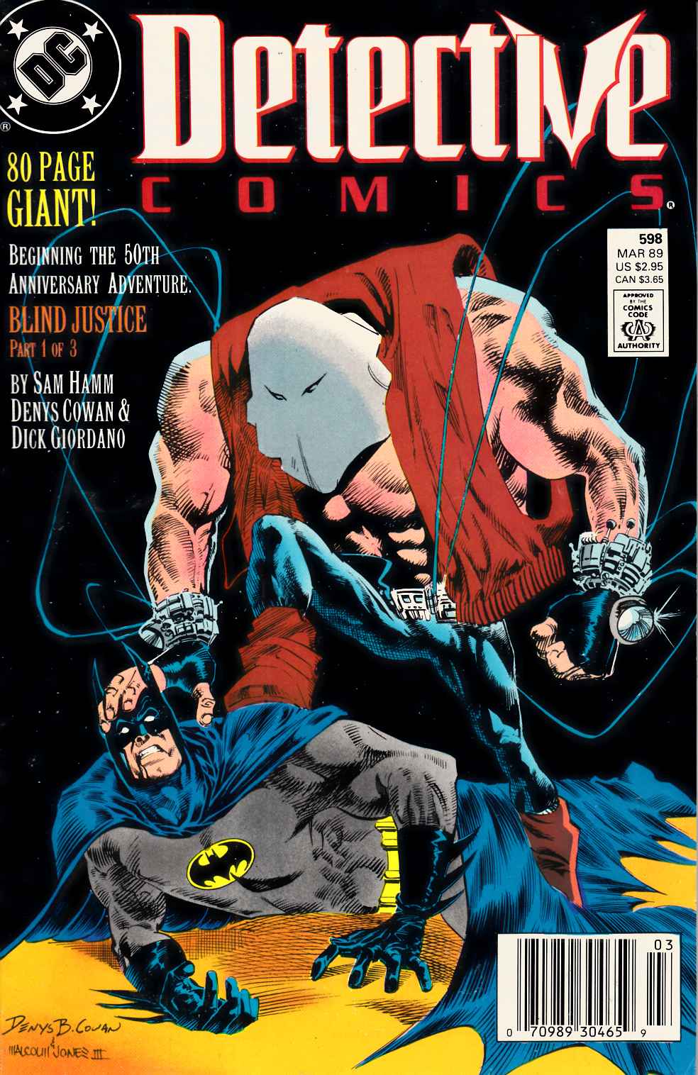 Detective Comics #598 Newsstand Edition Fine (6.0) [DC Comic] LARGE