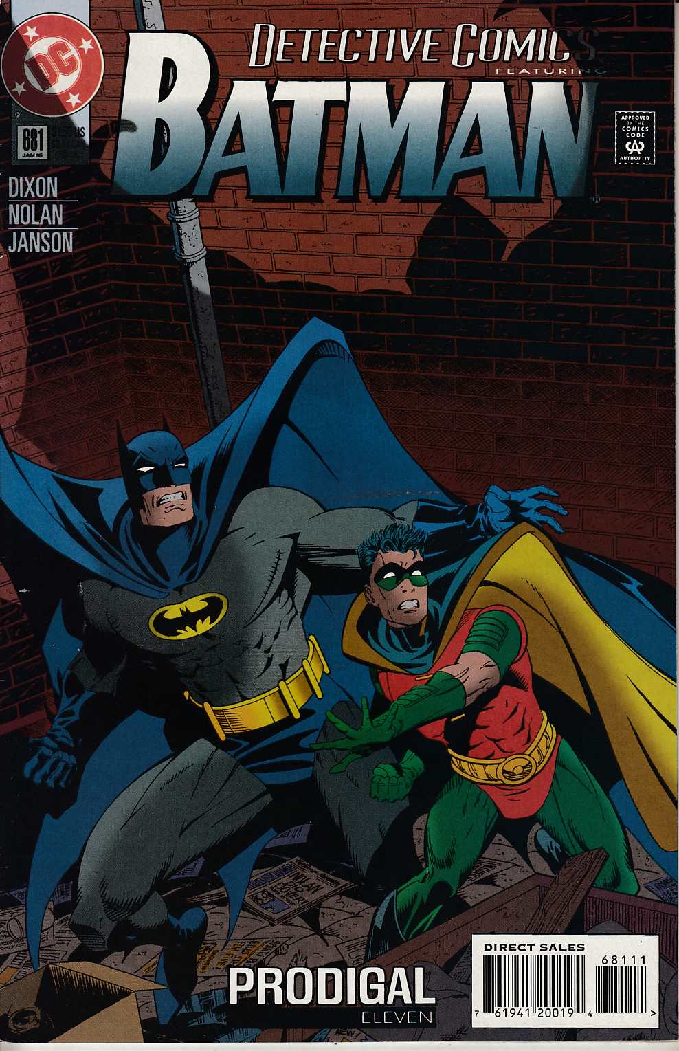 Detective Comics #681 Fine (6.0) [DC Comic] THUMBNAIL