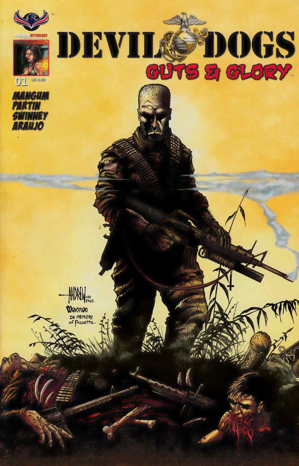 Devil Dogs Guts & Glory #1 Subsciption Cover [American Myth Comic] LARGE