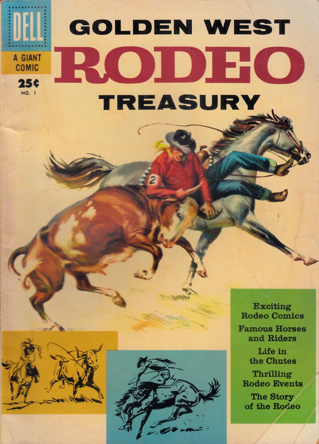 Dell Giant Golden West Rodeo Treasury #1 Very Good (4.0) [Dell Comic] LARGE