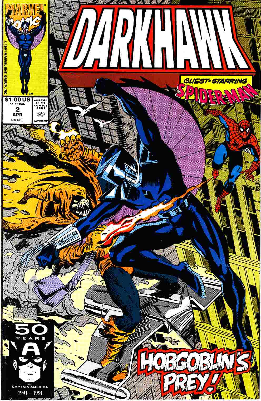 Darkhawk #2 Near Mint Minus (9.2) [Marvel Comic] THUMBNAIL