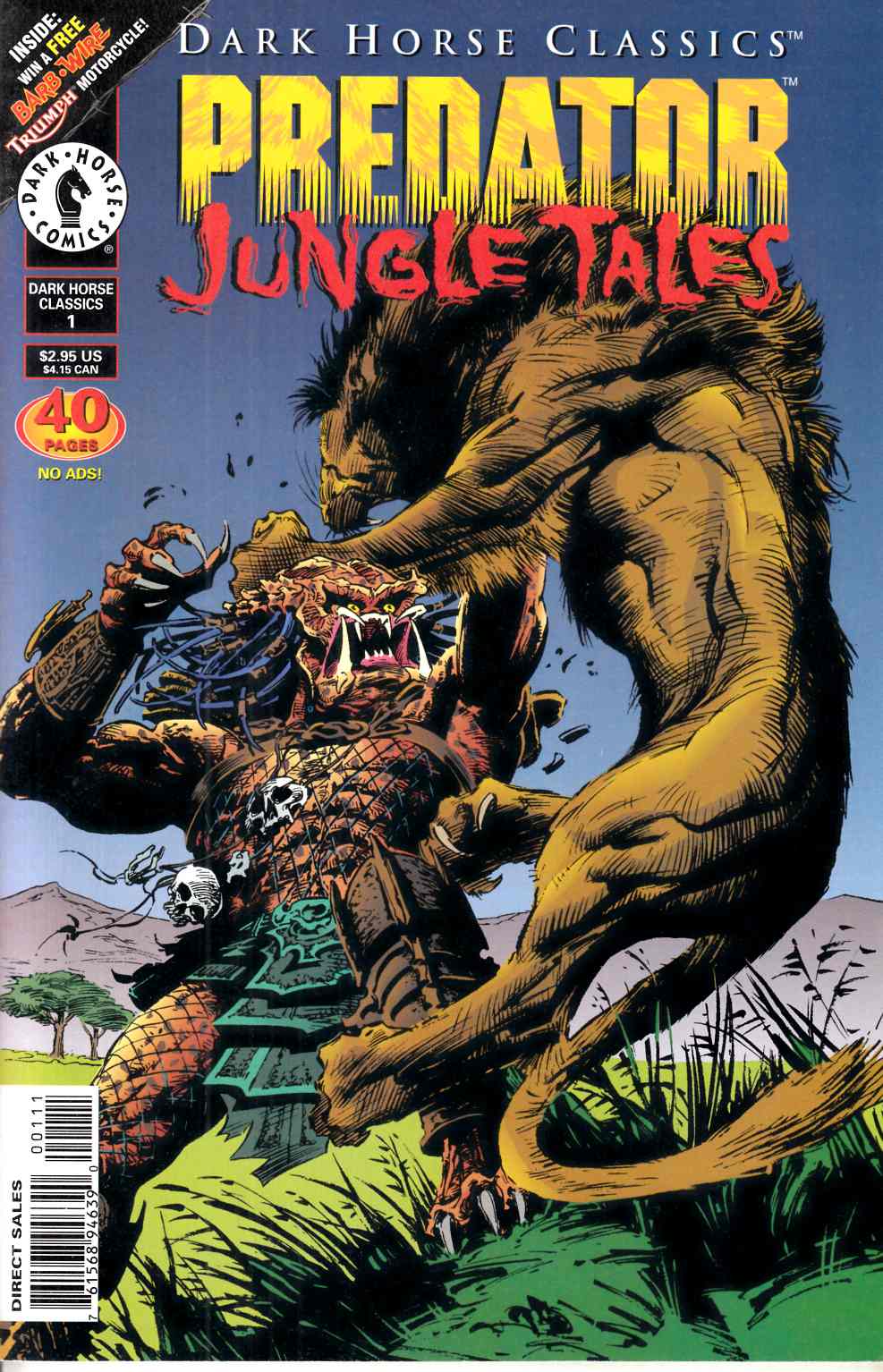 Dark Horse Classics Predator Jungle Tales #1 Fine (6.0) [Dark Horse Comic] LARGE