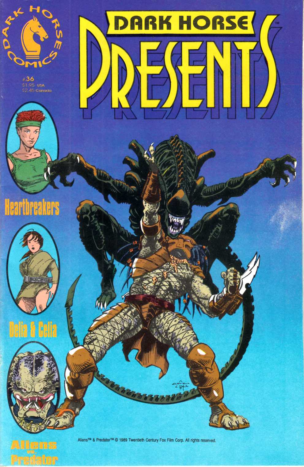 Dark Horse Presents #36 Cover B Fine Minus (5.5) [Dark Horse Comic] LARGE