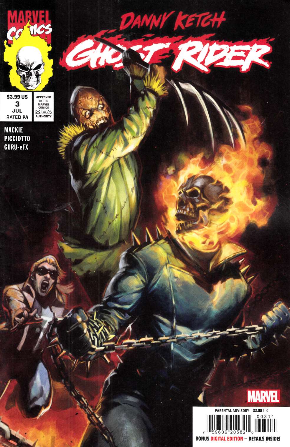 Danny Ketch Ghost Rider #3 Near Mint (9.4) [Marvel Comic] LARGE