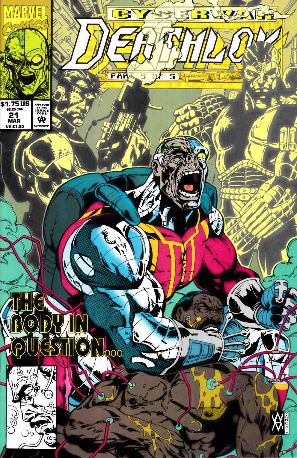 Deathlok #21 Near Mint (9.4) [Marvel Comic] THUMBNAIL