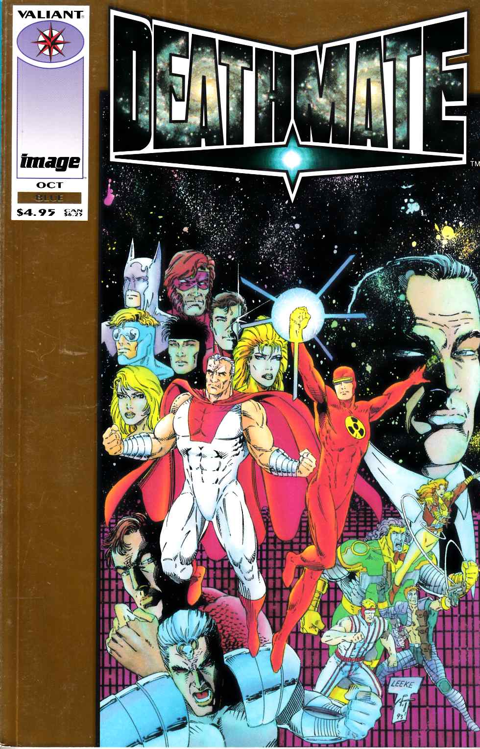 Deathmate Blue #1 Gold Edition Very Fine (8.0) [Valiant Comic] LARGE