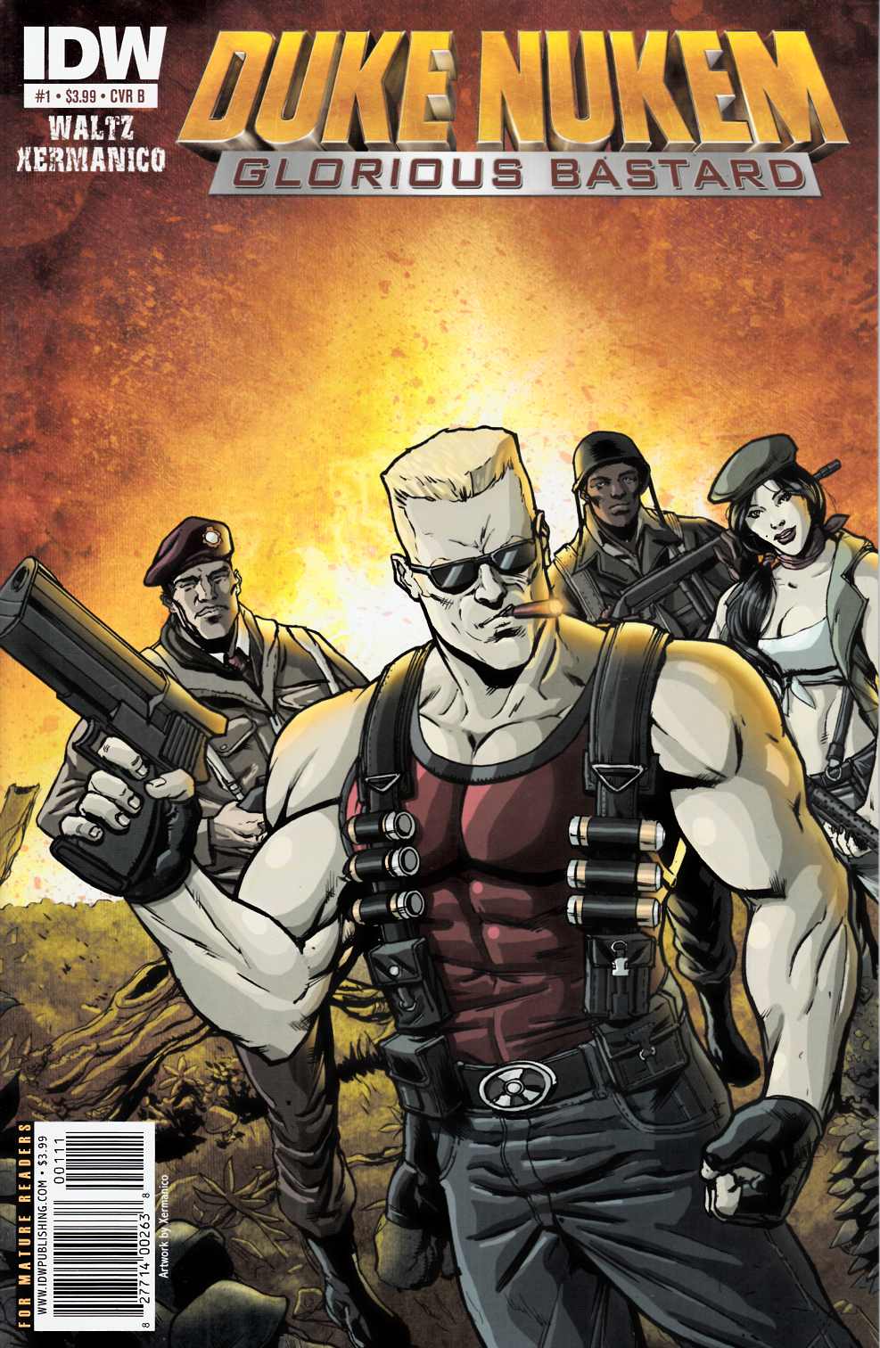 Duke Nukem Glorious Bastard #1 Cover B Near Mint (9.4) [IDW Comic] MAIN