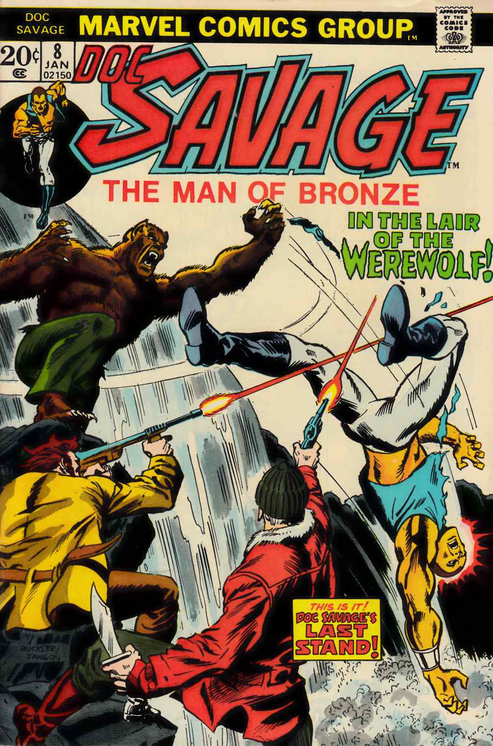Doc Savage #8 Fine (6.0) [Marvel Comic] LARGE
