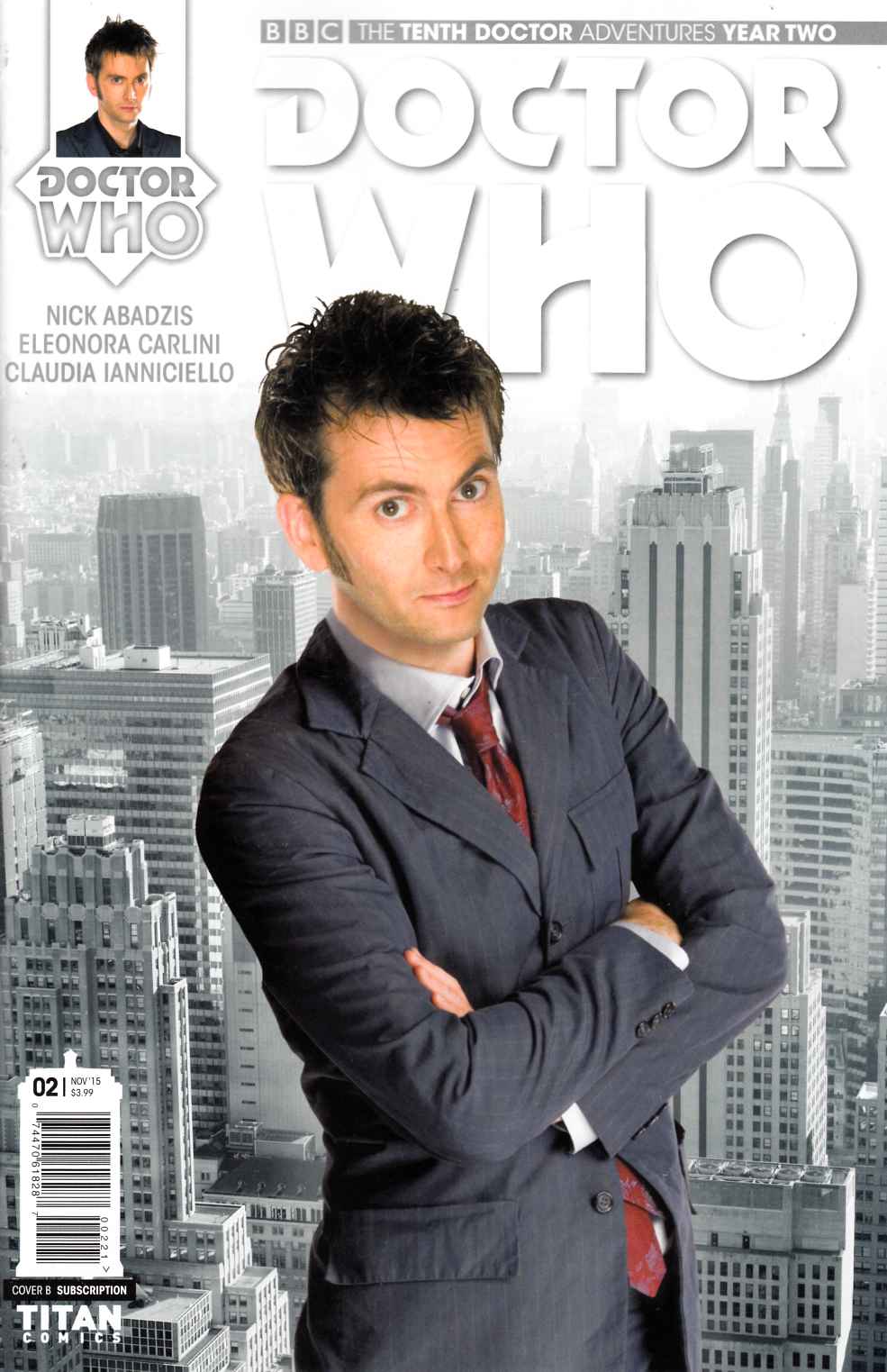 Doctor Who 10th Doctor Year 2 #2 Subscription Photo Variant Cover [Titan Comic] LARGE