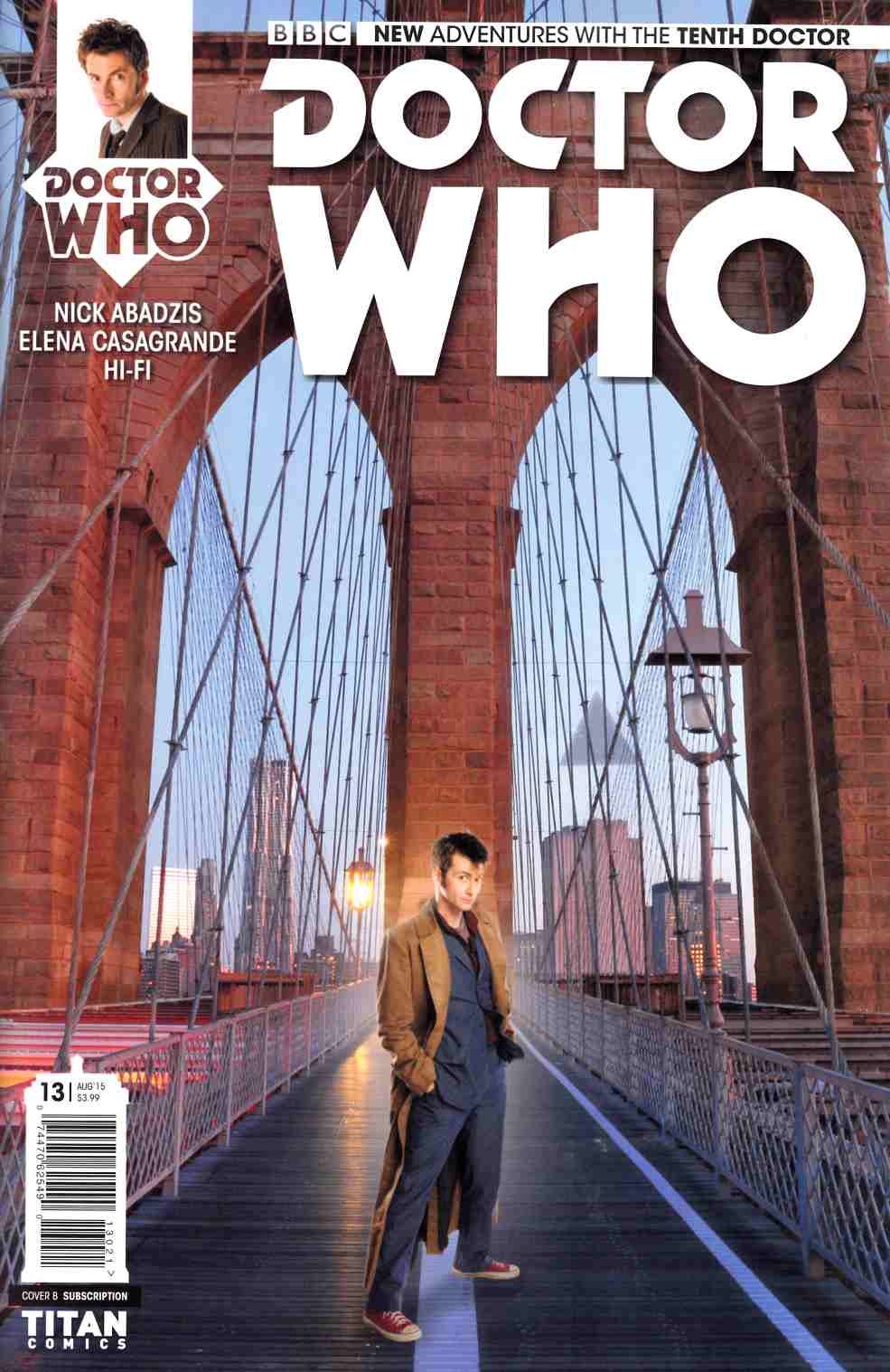 Doctor Who 10th Doctor #13 Subscription Cover [Titan Comic] LARGE