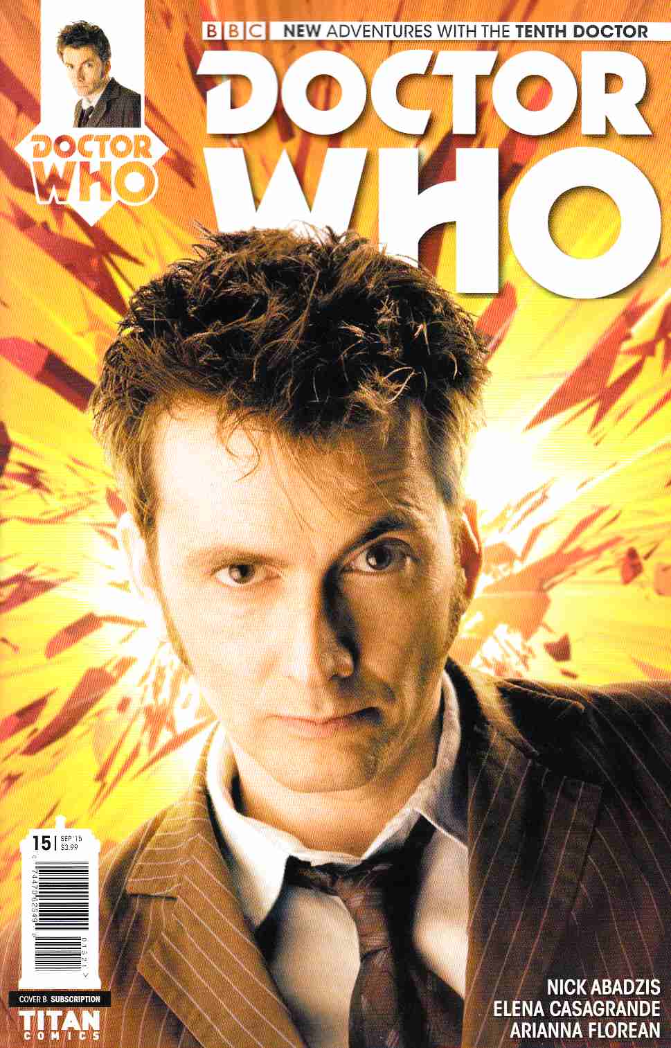 Doctor Who 10th Doctor #15 Subscription Photo Cover [Titan Comic] THUMBNAIL