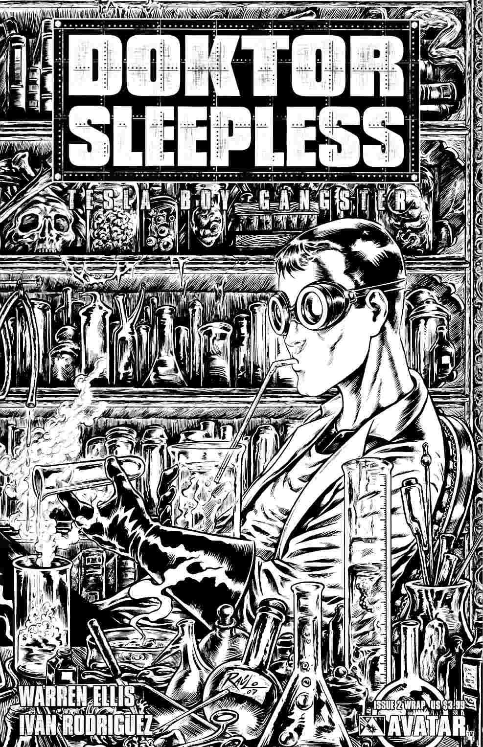 Doktor Sleepless #2 Wrap Cover Near Mint (9.4) [Avatar Comic] THUMBNAIL